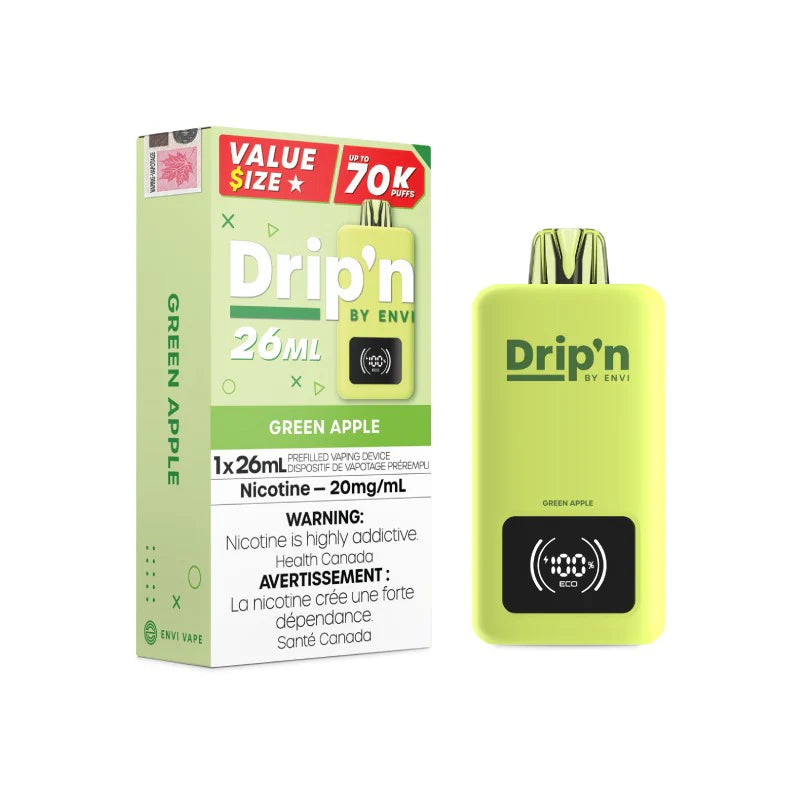 Drip’n by Envi 70K Disposable Vape – 26mL | Up to 70,000 Puffs