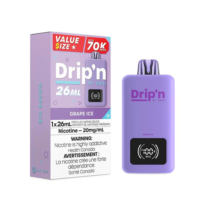 Drip’n by Envi 70K Disposable Vape – 26mL | Up to 70,000 Puffs