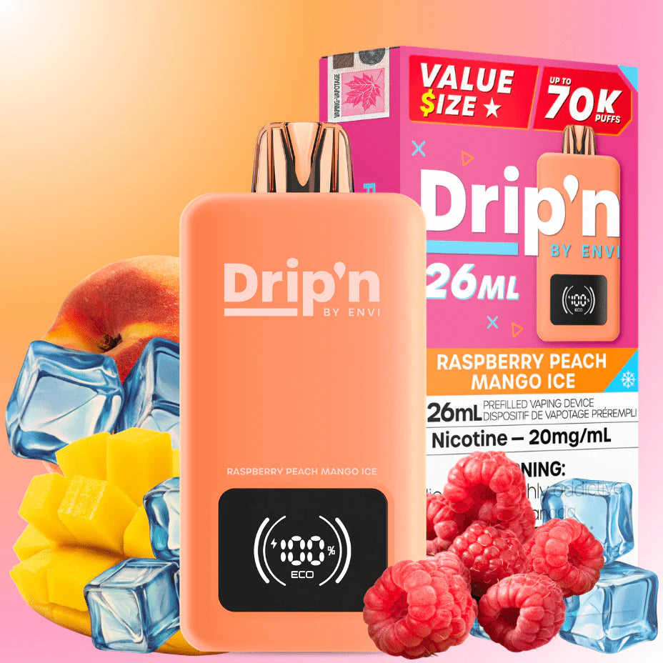 Drip’n by Envi 70K Disposable Vape – 26mL | Up to 70,000 Puffs