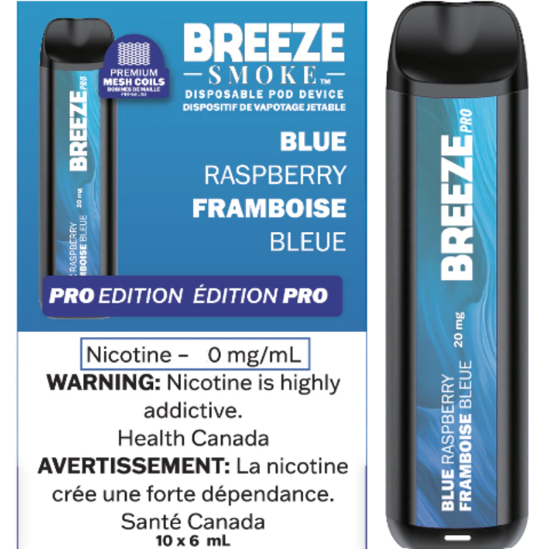 Breeze Pro ZERO Disposable Vapes