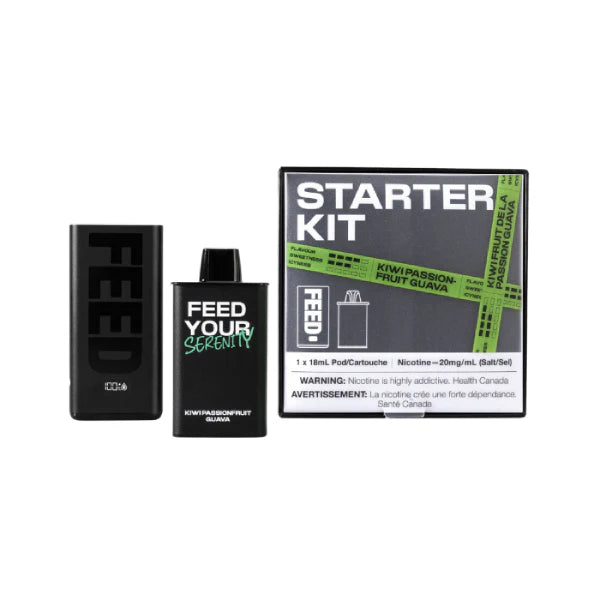 FEED Starter Kit - Device & Pods, 550mAh | 18ML 9000 Puffs