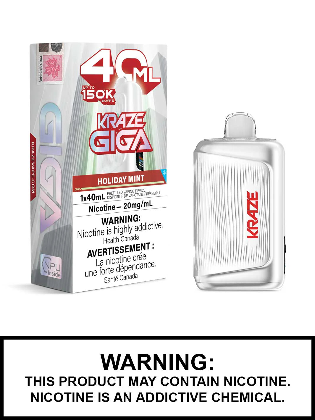 Kraze Giga Disposable Vapes 150K