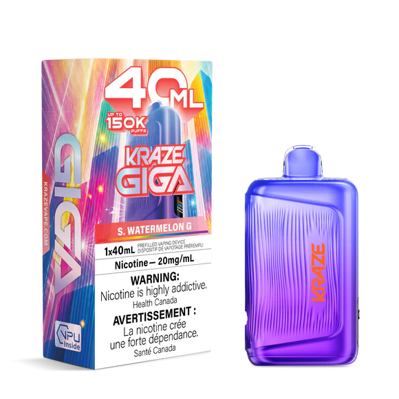 Kraze Giga Disposable Vapes 150K