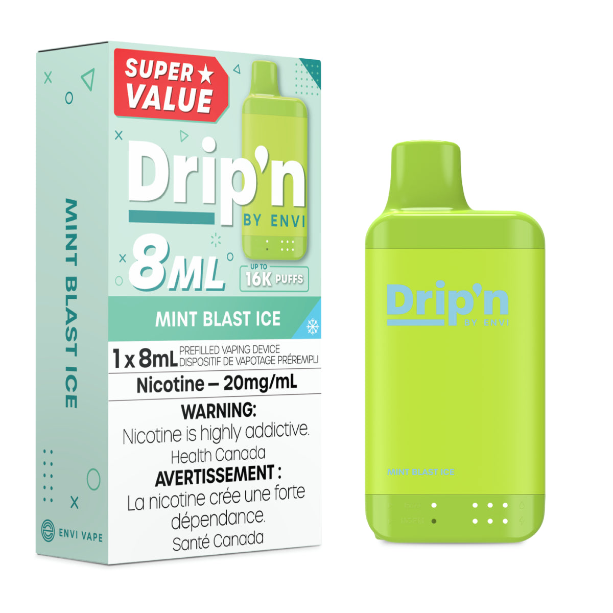 Drip’n by Envi 16K Disposable Vape – 8mL | 16,000 Puffs