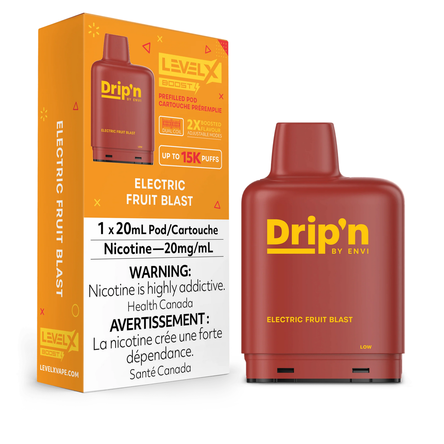 Level X Drip’n Boost Pods 15K